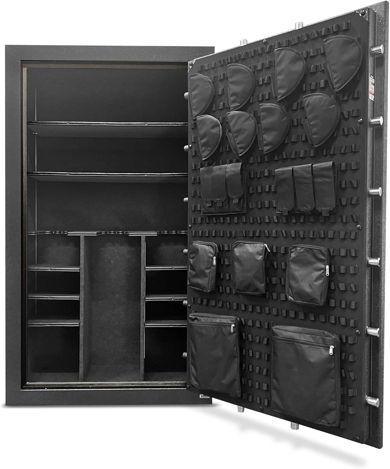 Stealth UL50 Fireproof 50 Gun Storage Safe for Rifles & Pistols with Triple Gun Rack, Door Panel Orgaizer Installed, Storage Shelves, Electrical Power Outlet, Durable Paint to Store Valuables