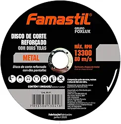 Famastil Disc Cort 115(4,5'') X1,6X22,2Mm Met/Inox