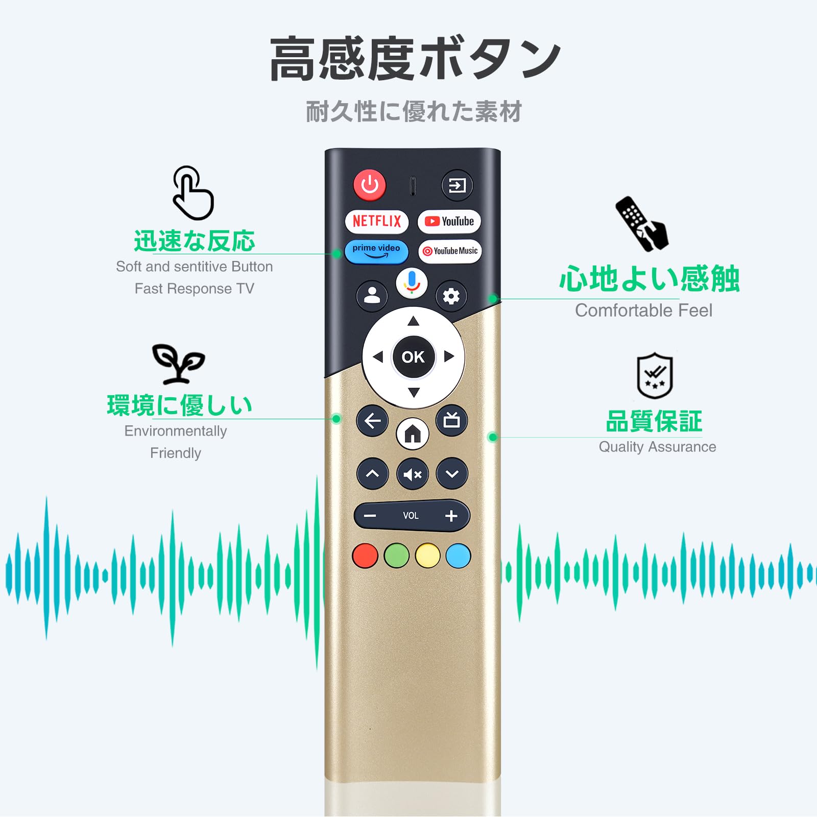 Amazon | チューナーレスリモコン for ORION DOSHISHA Google TV用