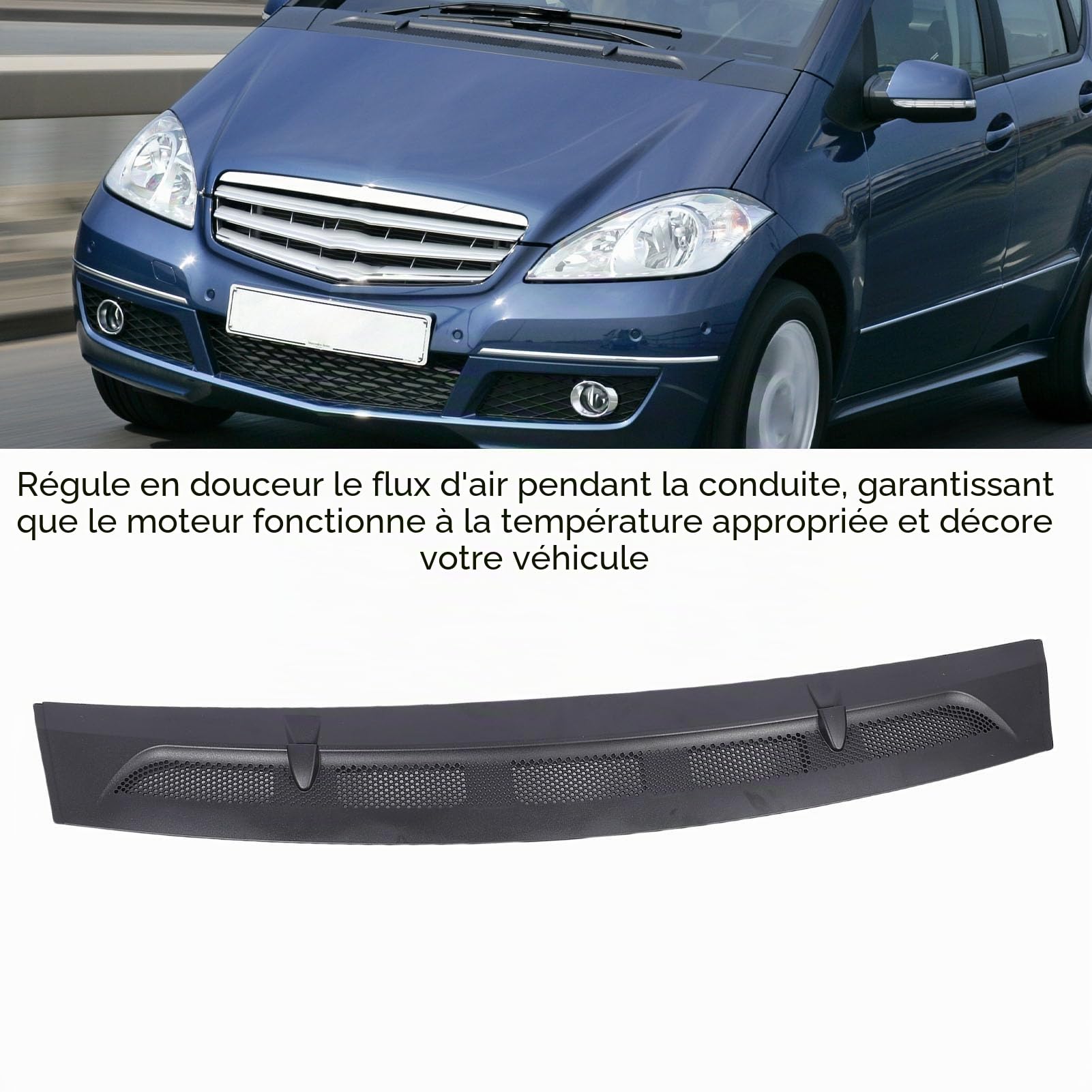 A1698360018 A1698300075 A1698300175 Couverture de Calandre à Air de Ventilation du Brin pour - W169, Ajustement Flux d'Air Lisse, Installation Facile