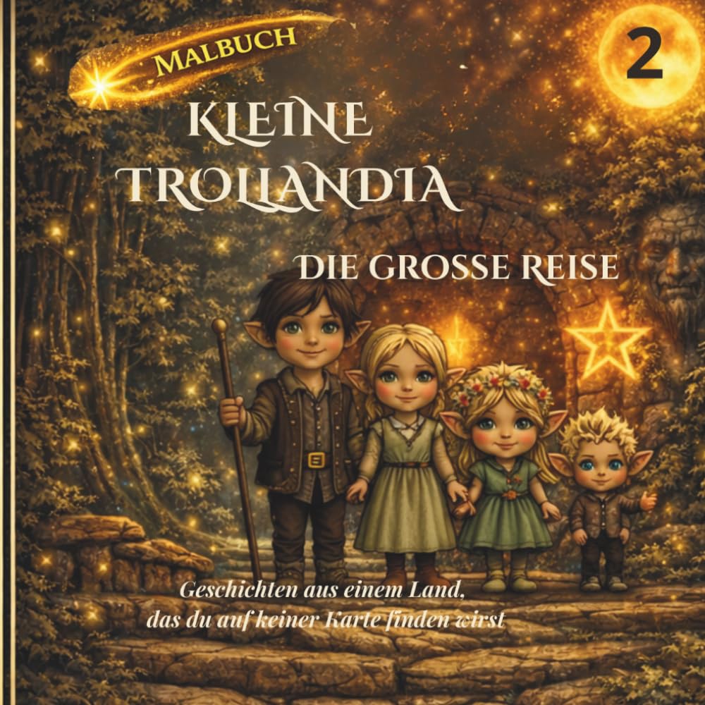 Kleine Trollandia: Die große Reise: Malbuch (Kleine Trollandia – Malbücher)