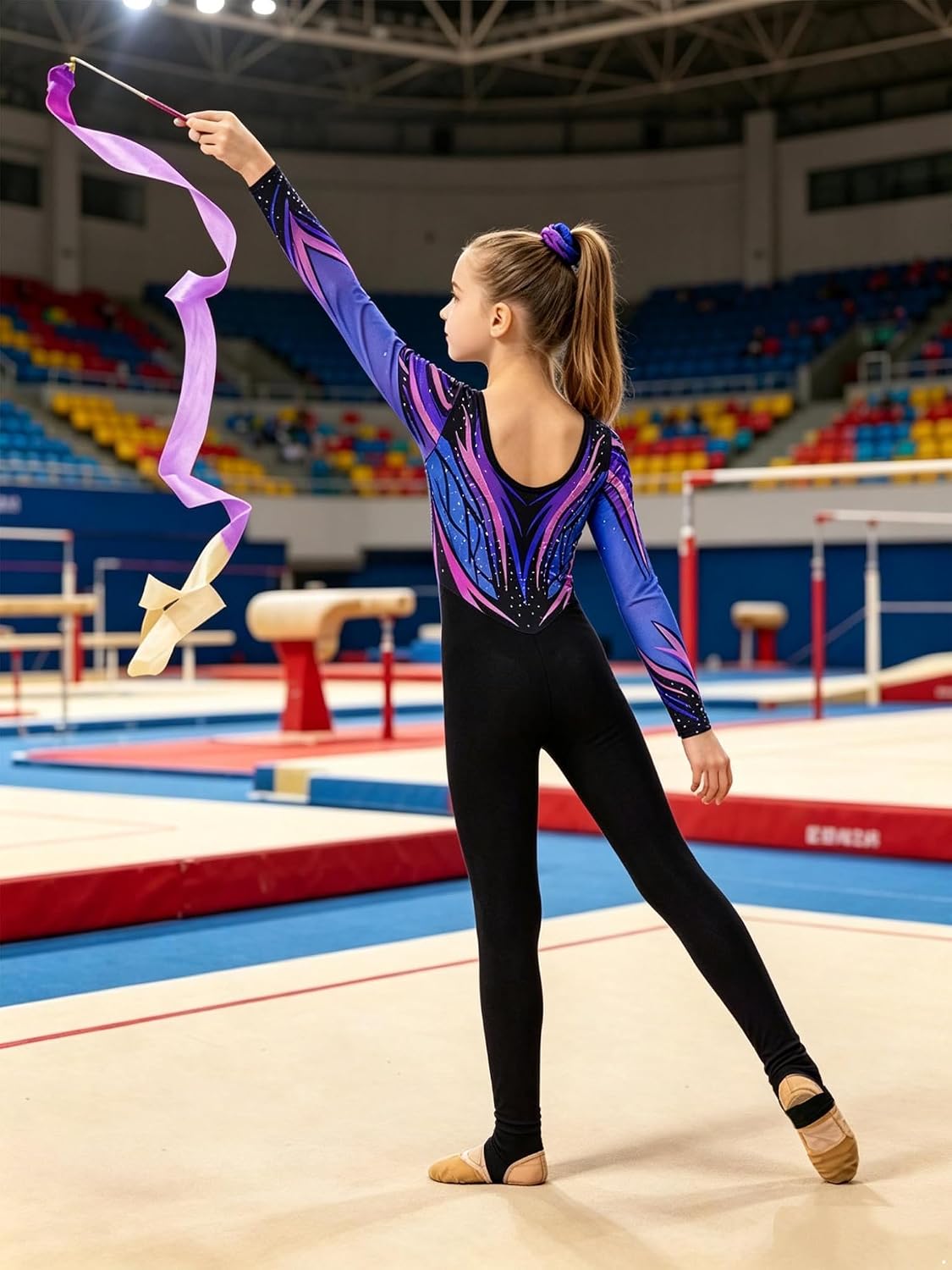 Girls Gymnastics Unitards Everyday Use Easy Care