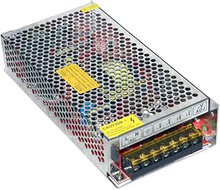 Futur Print ® - Geregeltes Netzteil, professioneller Transformator für den Dauereinsatz mit Schalter 110-220V, 50-60 Hz, Ausgang 24V / 10A, für LED-Geräte, Videokameras, Überwachungsanlagen, Diebstahlschutz-Anlagen und andere Einrichtungen, maximal 240W