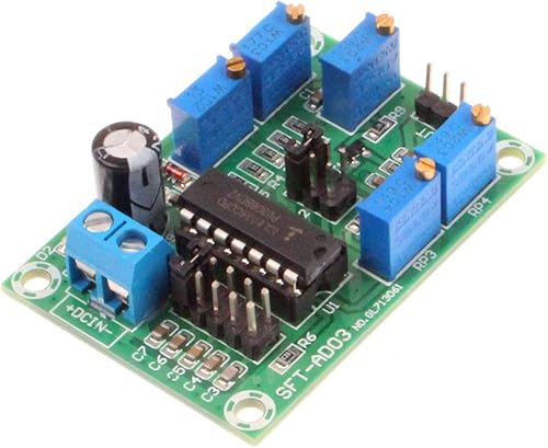 NOYITO Módulo generador de señal ICL8038 Fuente de baja frecuencia media onda sinusoidal Triángulo Onda cuadrada onda cuadrada Módulo generador de