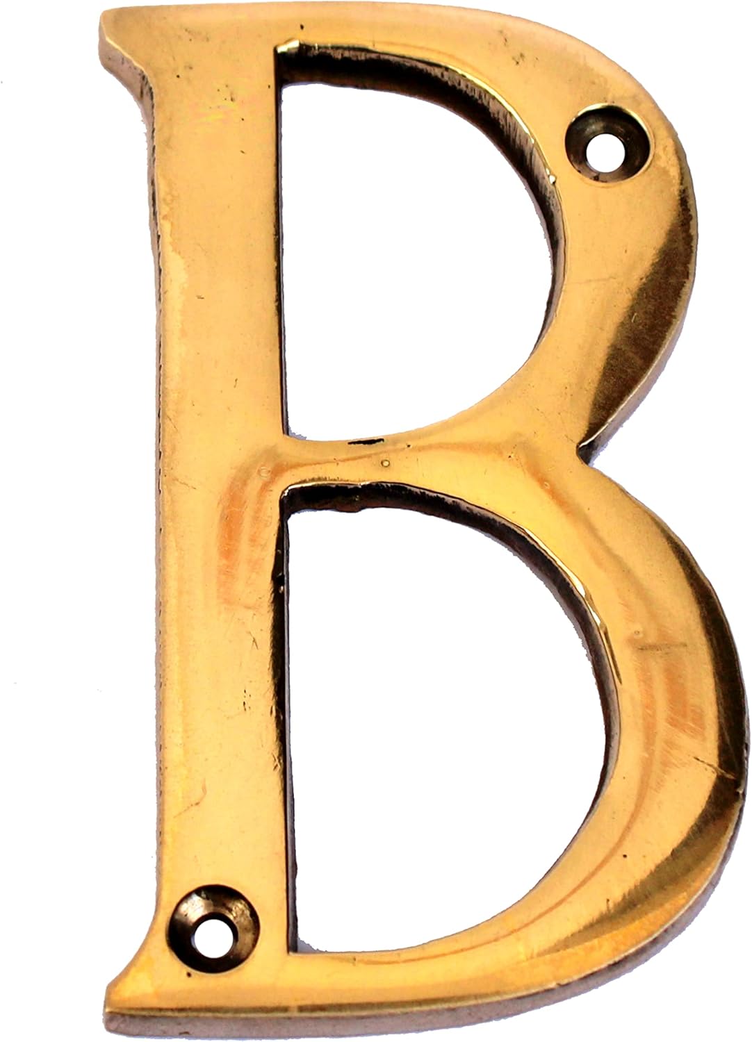 eSplanade - Brass House Hotel Door Name Alphabets - Wall Door Plaque Letter Alphabet - 3" Inches - Golden ("A" Alphabet) ("B" Alphabet-3")