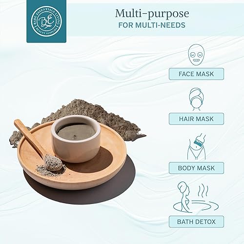Miniatura 2 de Bare Essentials Living - Polvo de arcilla de bentonita (2 libras) Máscara de arcilla facial, desintoxicación de arcilla de bentonita para la piel,