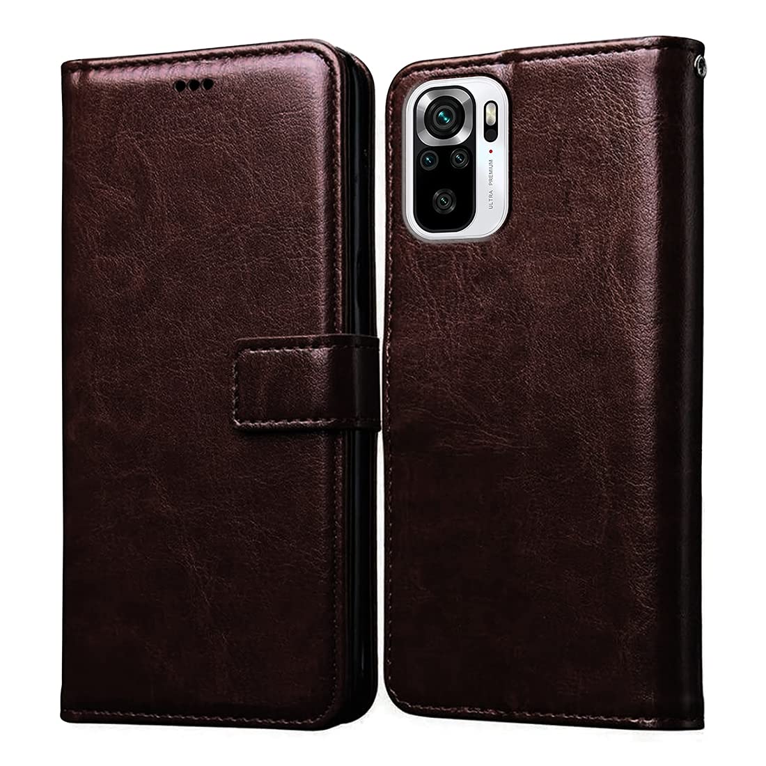 Casotec Flip Cover for Mi Redmi Note 10 / Note 10S | Premium Leather Finish | Inbuilt Pockets & Stand | Flip Case for Mi Redmi Note 10 / Note 10S (Coffee) (B0BB7KWF8M) Amazon Price History, Amazon Price Tracker