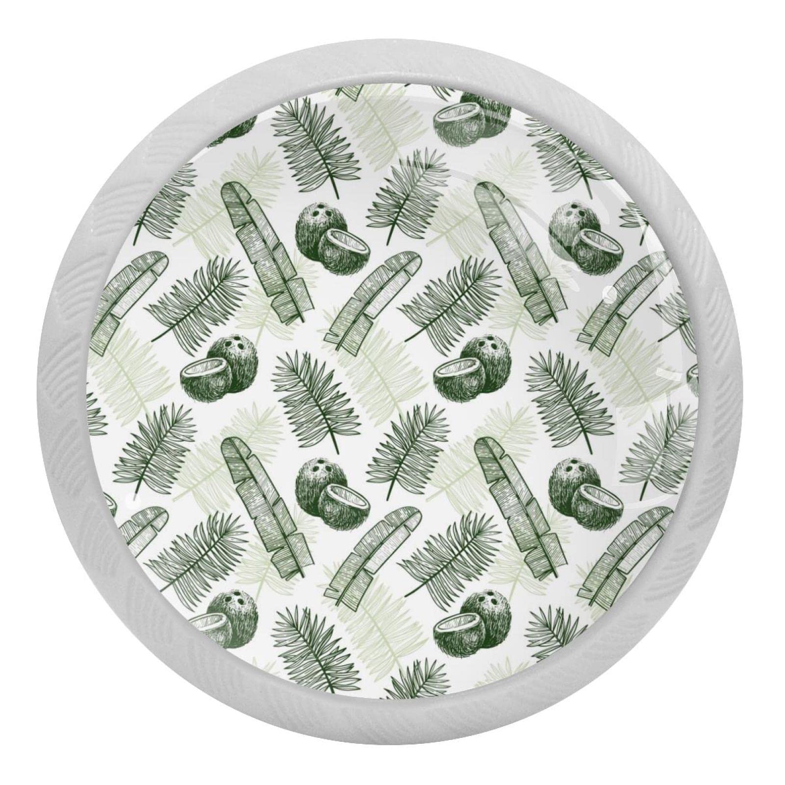 Boutons de meuble palmier tropical pour une chambre d'enfant lumineuse