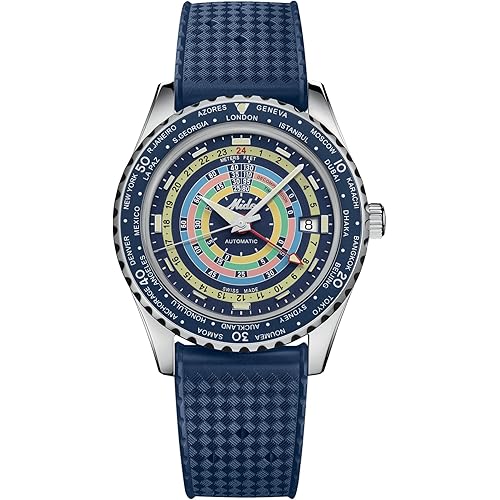 MIDO Ocean Star Decompression Worldtimer - Swiss Automatic GMT Watch for Men