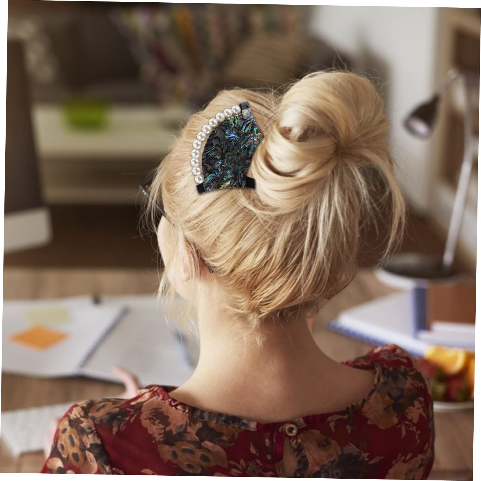MAGICLULU 3St Shell-Haarnadel Haarspangen für Damen japanischer Haarstab u Haar Haarklammer Retro-Haargabel Haarpflegezubehör Hülse Haarstock Material Acryl