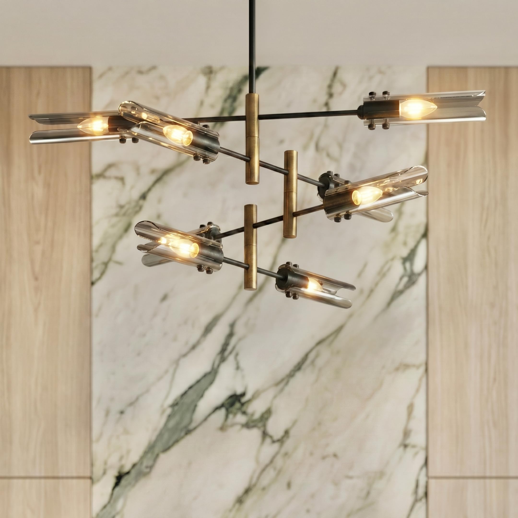 Photo 1 of PRELUZA 8-Light Modern Chandelier
