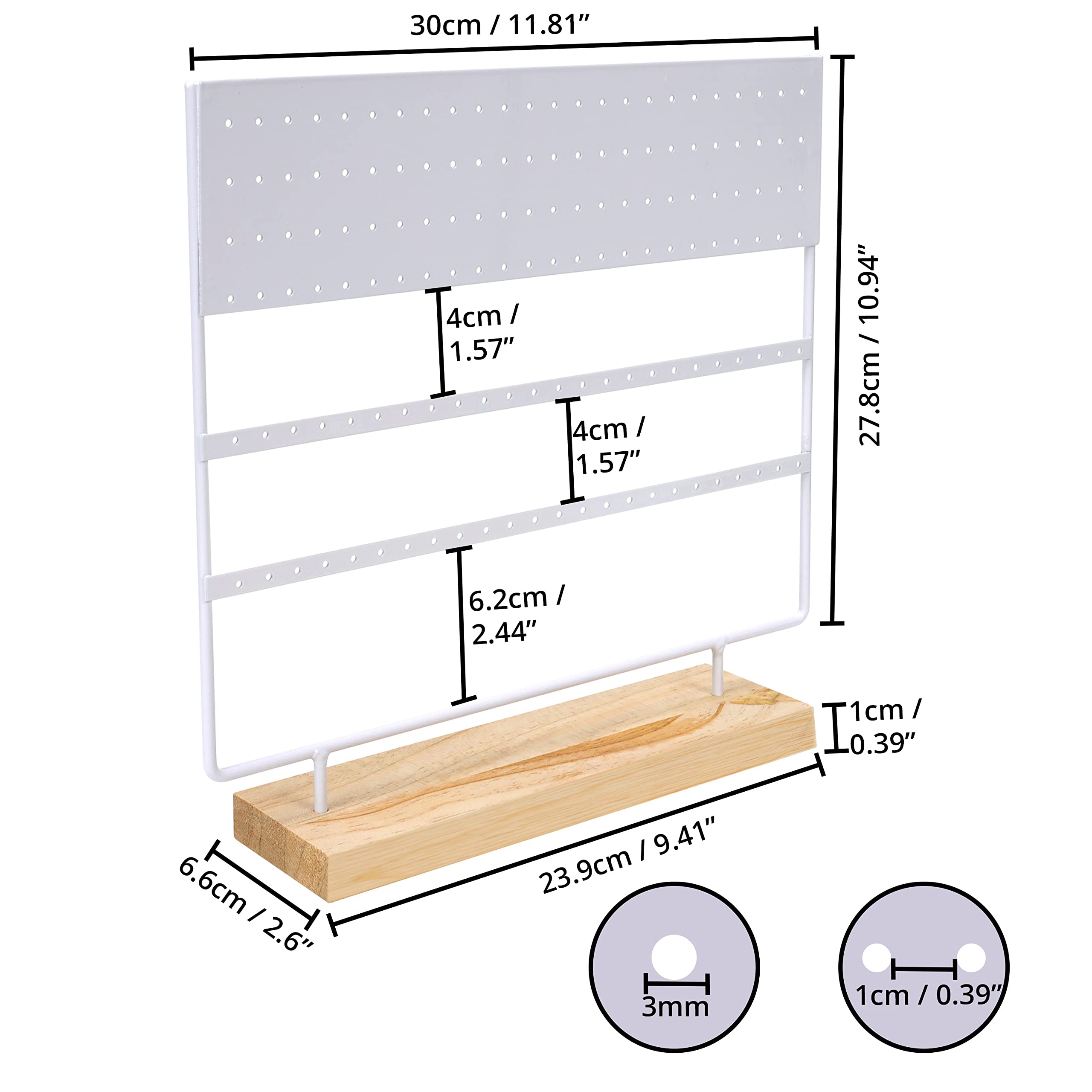 Sieraden organisator Sieraden Display Stands Set van 3, Fluwelen Ring Armband Oorbellen Organizer, Showcase Display Lade Ring Opslag Sieraden Display Stands for Shows Sieraden weergeven