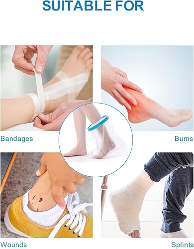 Miniatura 7 de Funda de fundición extra grande para patas de ducha, funda impermeable para piernas, para adultos, reutilizable