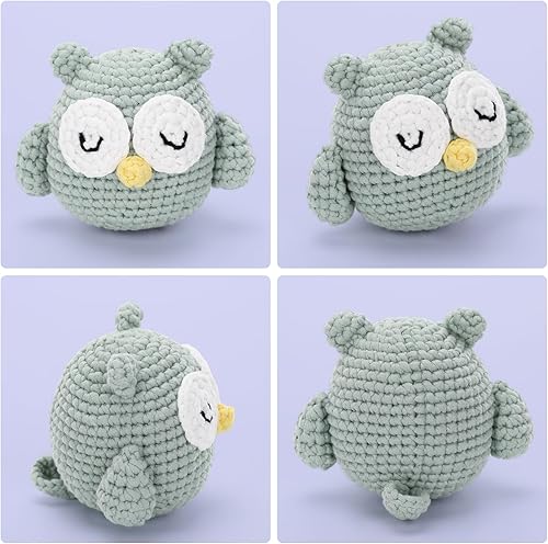 Miniatura 85 de Kit de ganchillo para principiantes: kit de ganchillo de vaca Highland, incluye hilo suave fácil de tejer, tutorial en video paso a paso, gancho