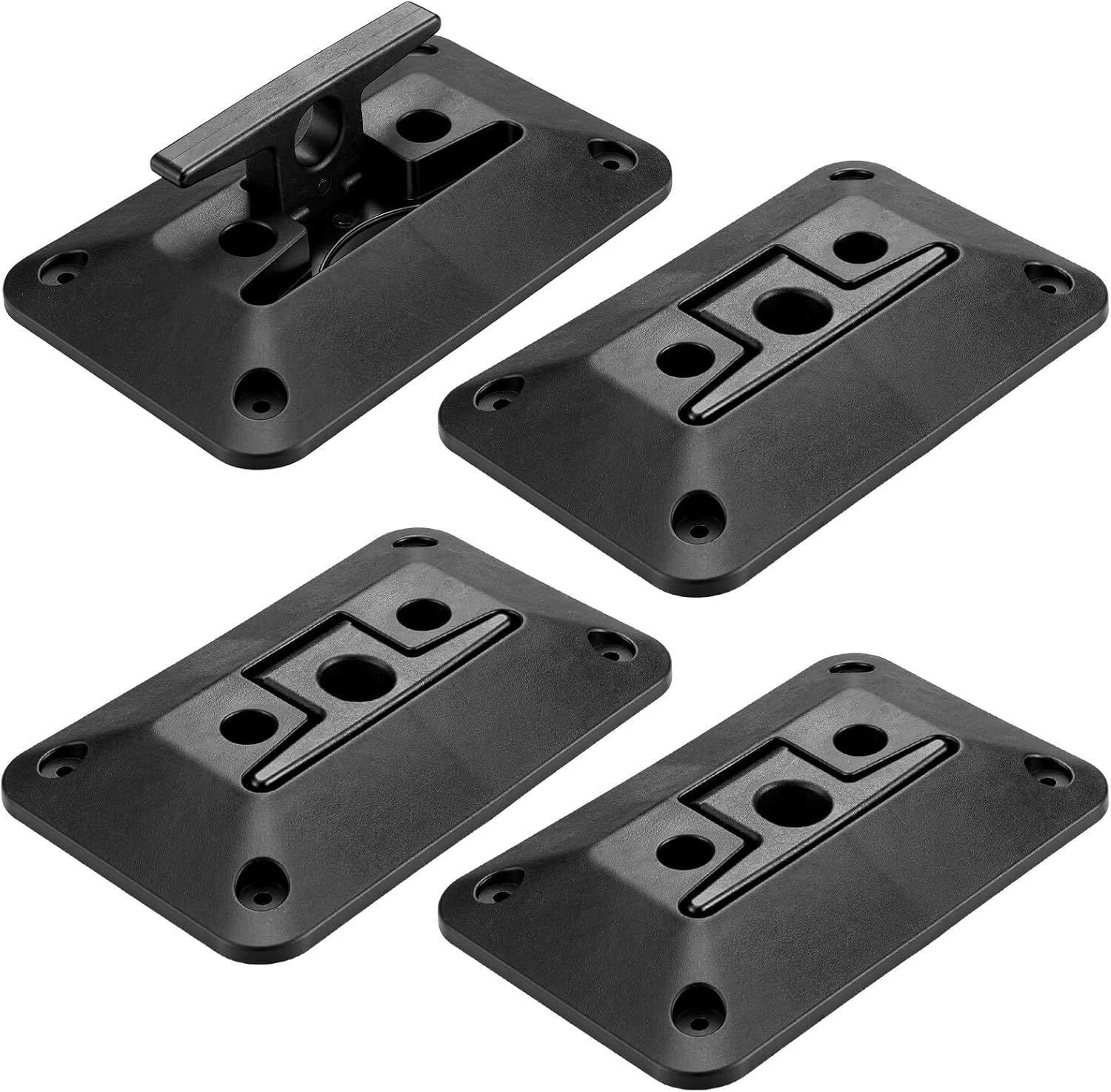 4 Pcs Retractable Dock Cleat Boat Cleats Folding Boat Cleats for Yachts, Kayaks, Skis, and Decks