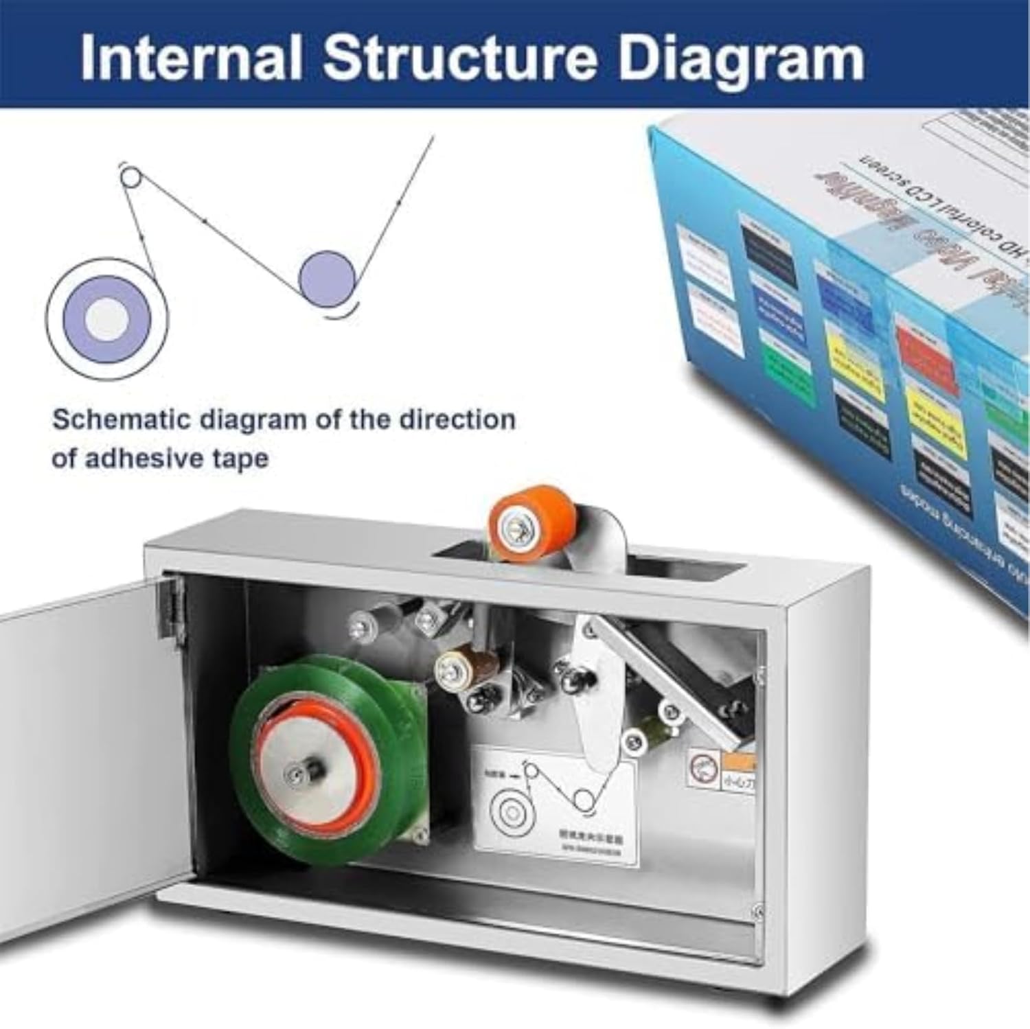 Manual Tape Dispenser, Suitable for Automatic Carton Sealing Machines Used for Cosmetics, Toys, Food, and Gift Boxes~/