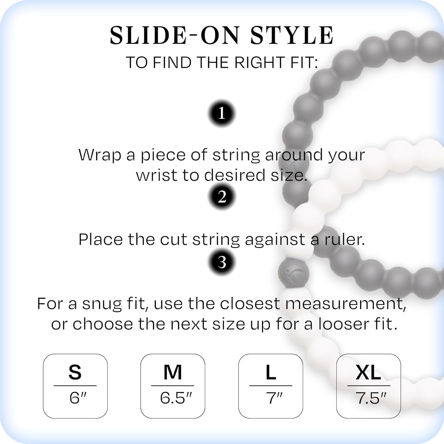 Lokai Mothers Day Gift for Women & Men - Classic Beaded Bracelet - Find Your Balance - Clear, Marble Black & White Silicone Stretch Bracelet - Mindfulness, Stress Relief & Mental Wellness Jewelry