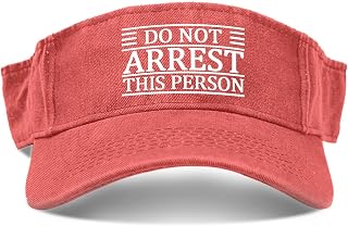 Do Not Arrest This Person Hats Visors for Women Running Hats Lightweight Golf Caps
