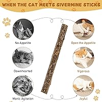 Vista 4 de Silvervine - Palitos para gatos, hierba gatera natural Matatabi masticar, dientes molares, juguetes masticables para gatos, gatitos (25 piezas)