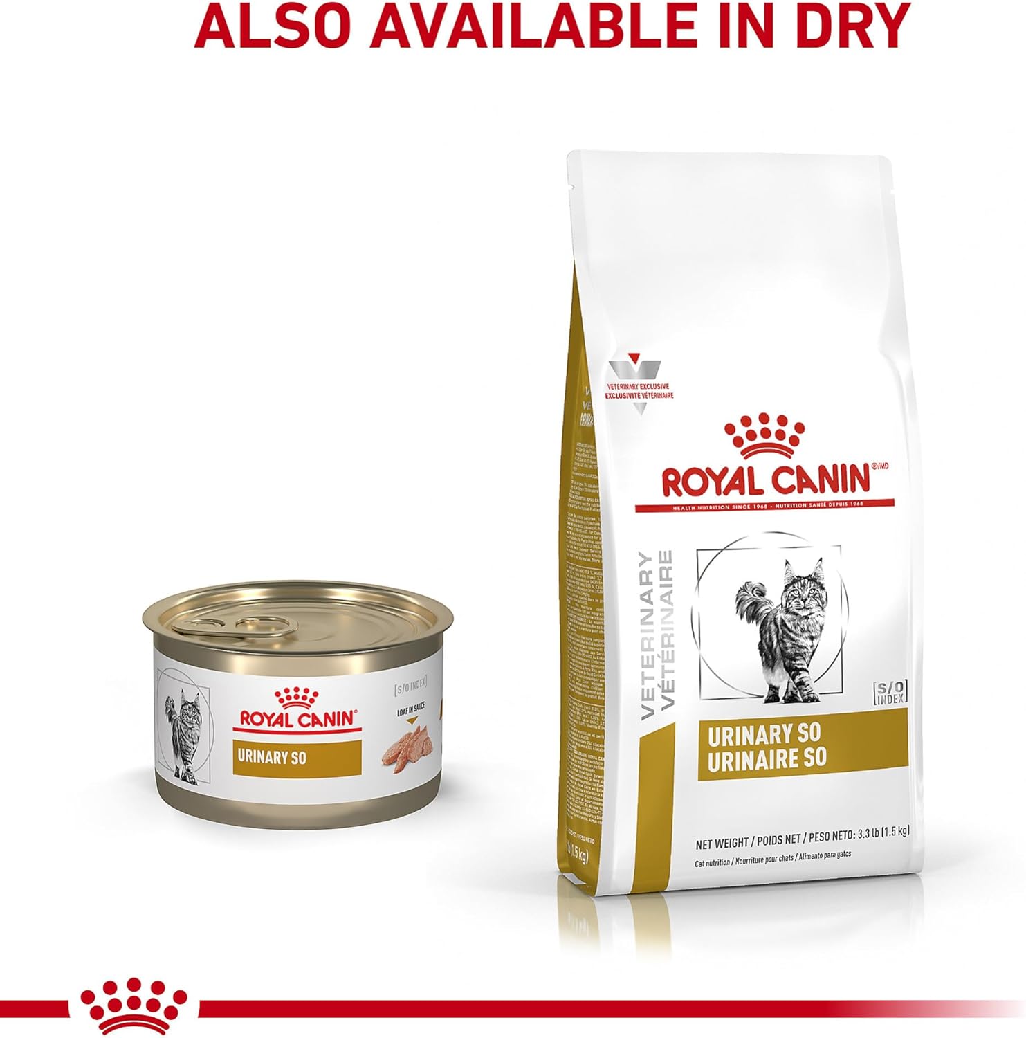 Royal Canin Veterinary Diet Feline Urinary SO Adult Morsels in Gravy Cat Food, 3 oz (Pack of 24)
