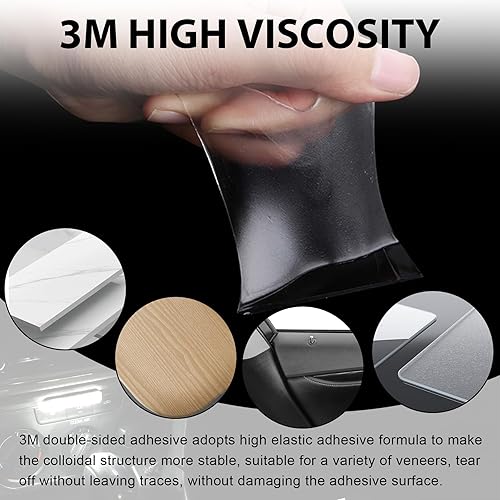 Miniatura 4 de LivTee 2 luces LED inalámbricas para el interior del automóvil pequeño, recargable por USB, luz nocturna LED para decoración del automóvil,