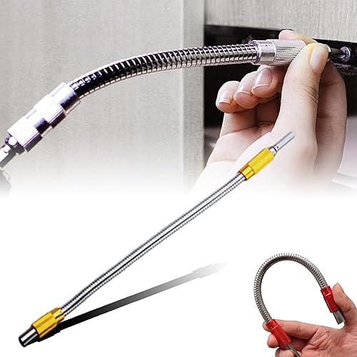 Miniatura 9 de Soporte universal para puntas de extensión flexible de metal, tubo de extensión flexible, destornillador de impacto de eje flexible de 11.8