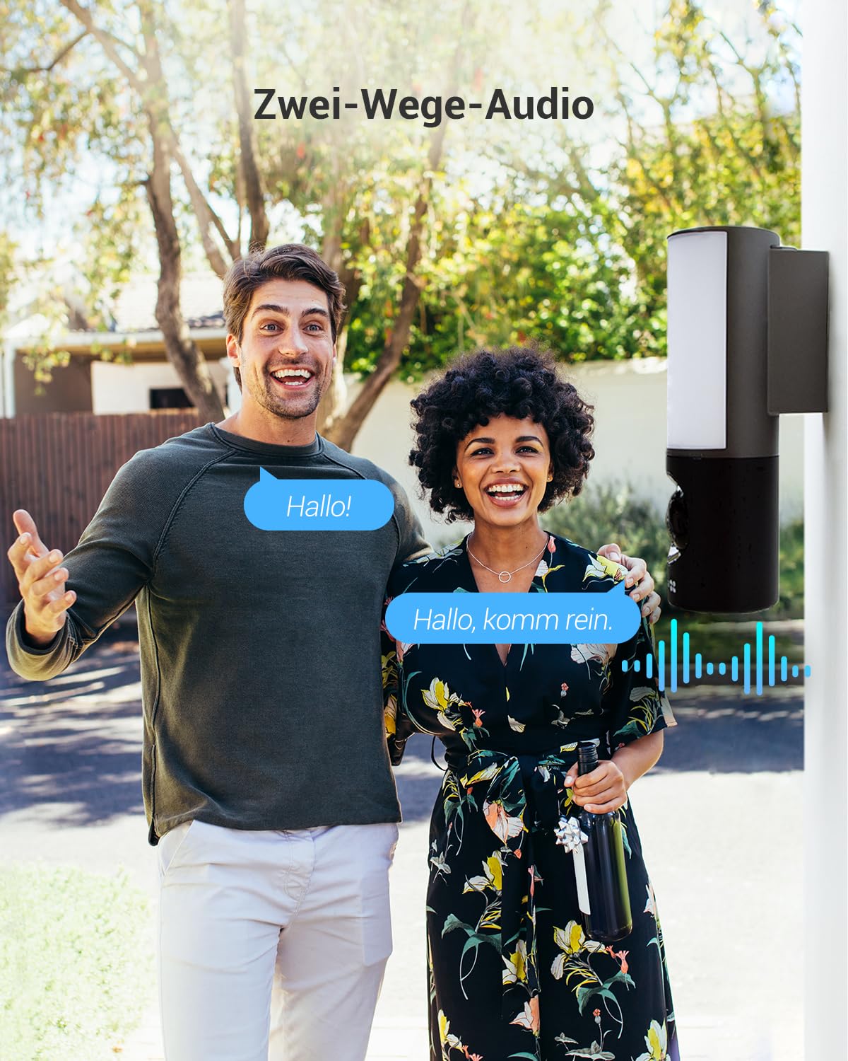 EZVIZ 4MP Floodlight, WLAN Überwachungskamera für den Außenbereich, Flutlicht mit Integrierter Beleuchtung, KI Bewegungserkennung, Farbnachtsicht, 32GB eMMC, einstellbare Helligkeit, APP-Alarm, LC3