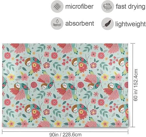 Miniatura 3 de Beautiful Spring Bird Animal Sofa Throw Blanket 60"x90" Ultra-Soft Winter Blanket for Living Room, Bedroom, Bed, Spring Flannel Cozy Bed Blanket