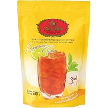 EmoBug Cha Tra Mue 3 in 1 Instant Thai Boba Iced Tea Mix Powder, Lemon Tea 1 x 500 g Pack of 1