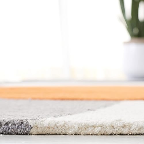 Miniatura 4 de Safavieh Rodeo Drive Collection RD883F - Alfombra de lana abstracta moderna hecha a mano de mediados de siglo de 9 x 12 pies grisnegro