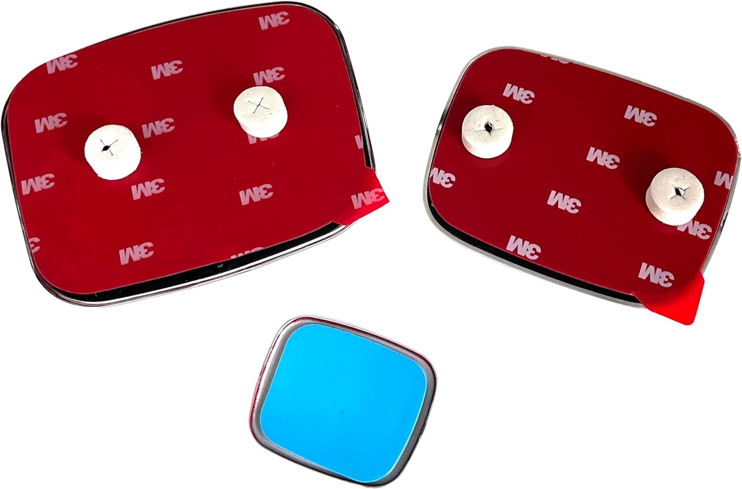 RED Car Emblem Logo Front Rear Steering Wheel Badge Set Replace Compatible for Honda Civic 06-15 4DR Sedan