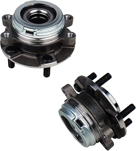 KUSATEC 513296 Paquete de 2 Buje de rueda delantera y conjunto de rodamientos para Nissan Altima 2007-2018, Maxima 2009-2019, Murano 2009-2018,
