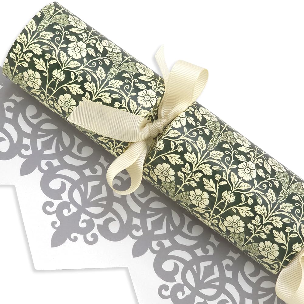 Sage Florals | William Morris | 12 Standard Crackers & Ribbon | Make Your Own
