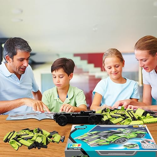 Miniatura 10 de Juguete de control remoto, el mejor regalo de cumpleaños para edades de 6, 7, 8, 9, 10, 11, 12 años, niños y niñas, 2 en 1, bloques de construcción