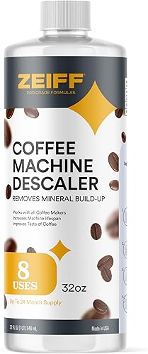 Miniatura 1 de Descalcificador para máquina de café, 32 onzas (8 usos), compatible con Nespresso, Breville, Delonghi, solución descalcificadora Keurig para