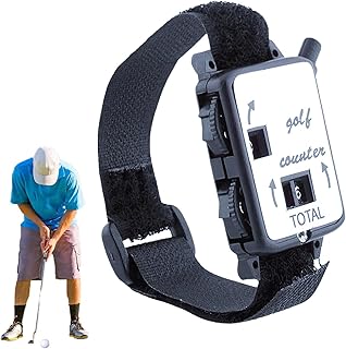 Kaxenig Golf Manual Scorer | Mini Score Keeper Hand Mechanical Counters - Golf Score Counter Watch, Hand Mechanical Counters Mini Golf Shot Counter for Sport