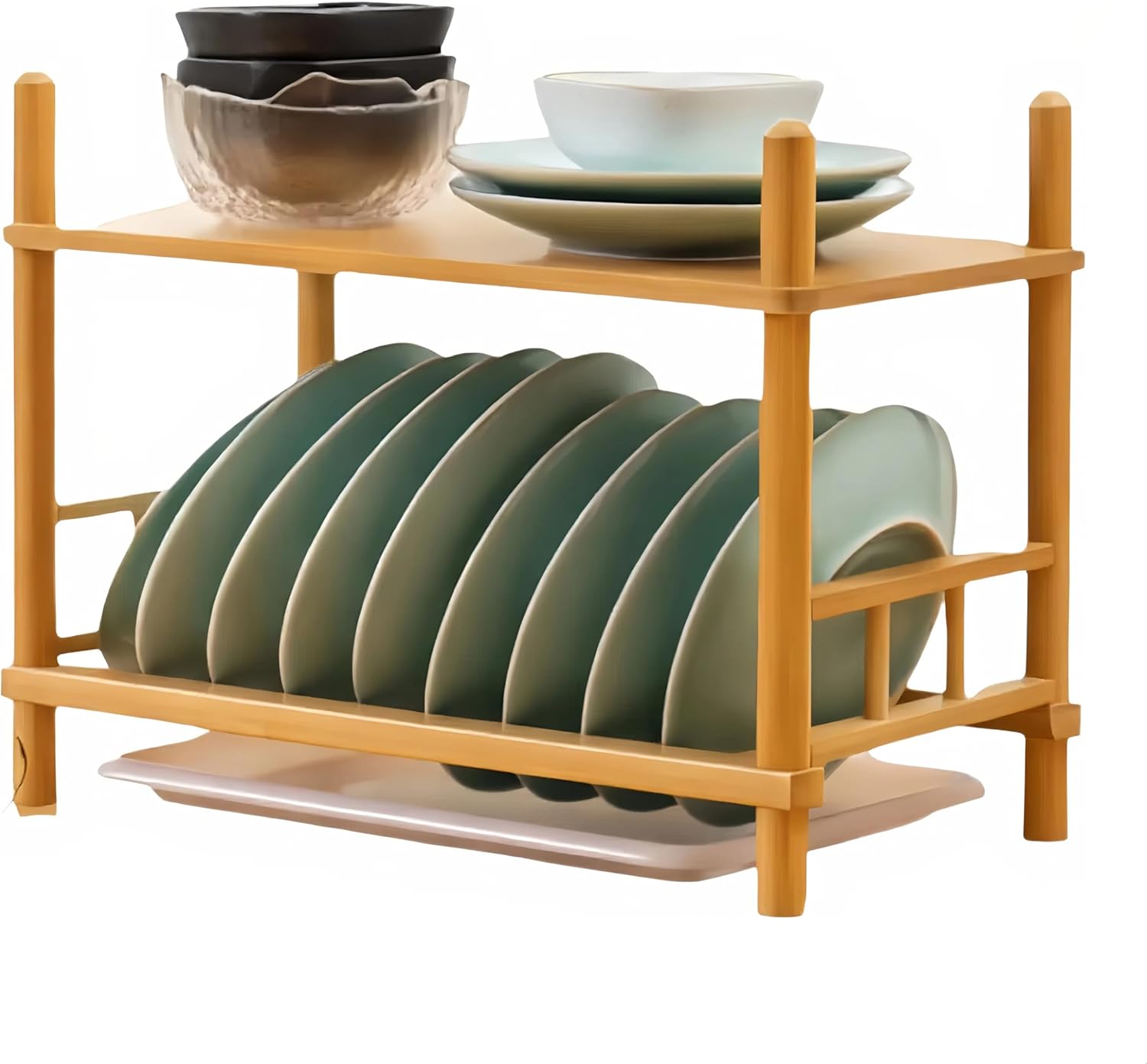 Bamboo Spice Rack, 2-Tier