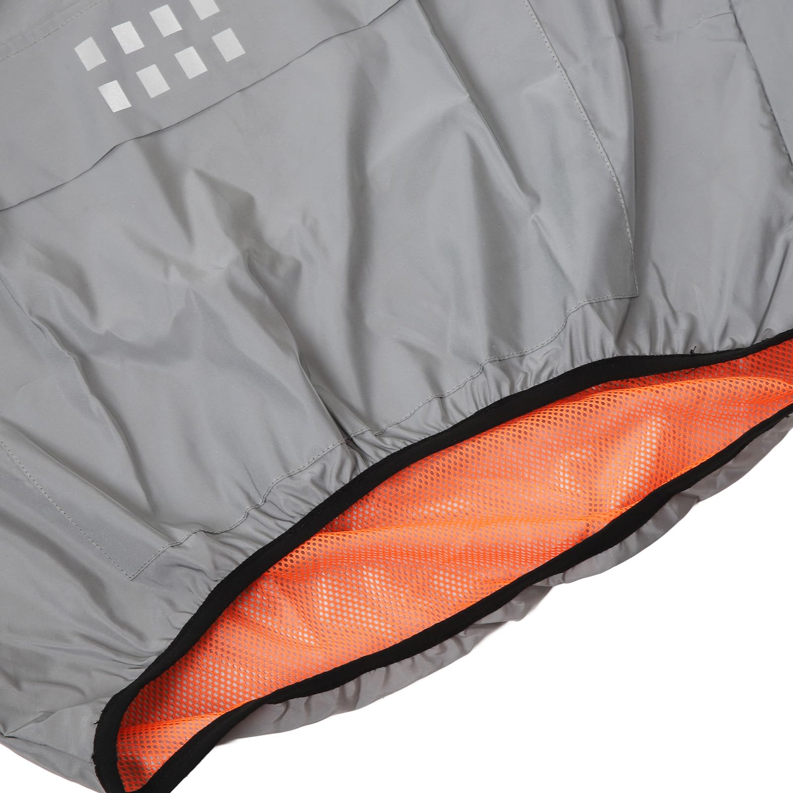 Alomejor Chaqueta de Ciclismo, Chaqueta Cortavientos de Poliéster con Rayas Reflectantes, Bolsillos con Cremallera, para Deportes Al Aire, Ciclismo, Correr, Senderismo