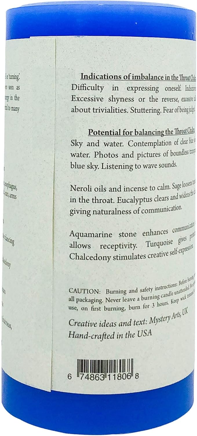 CRYSTAL JOURNEY Candle Pillar Throat, 1 EA