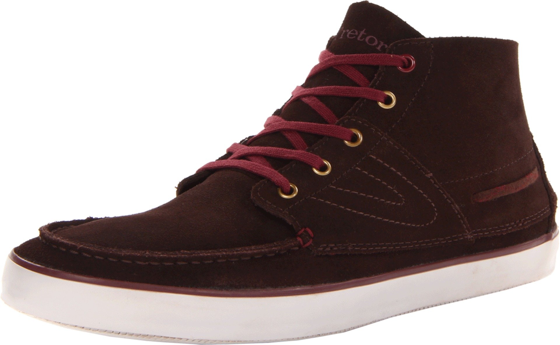 Tretorn Otto Mid Suede Boat Shoe Chocolate Brown D Desertcart