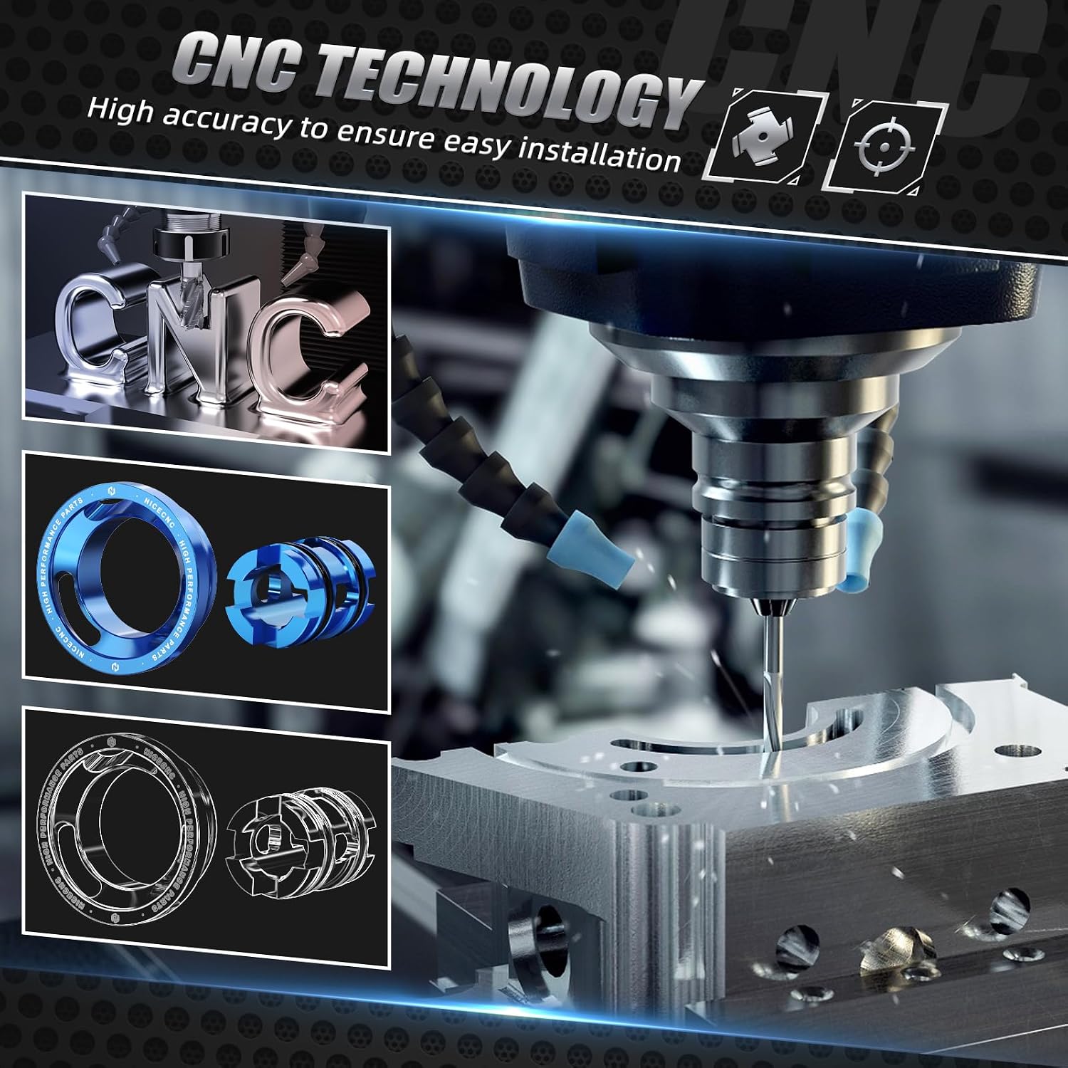 NICECNC Blue Fork Lowering Kit