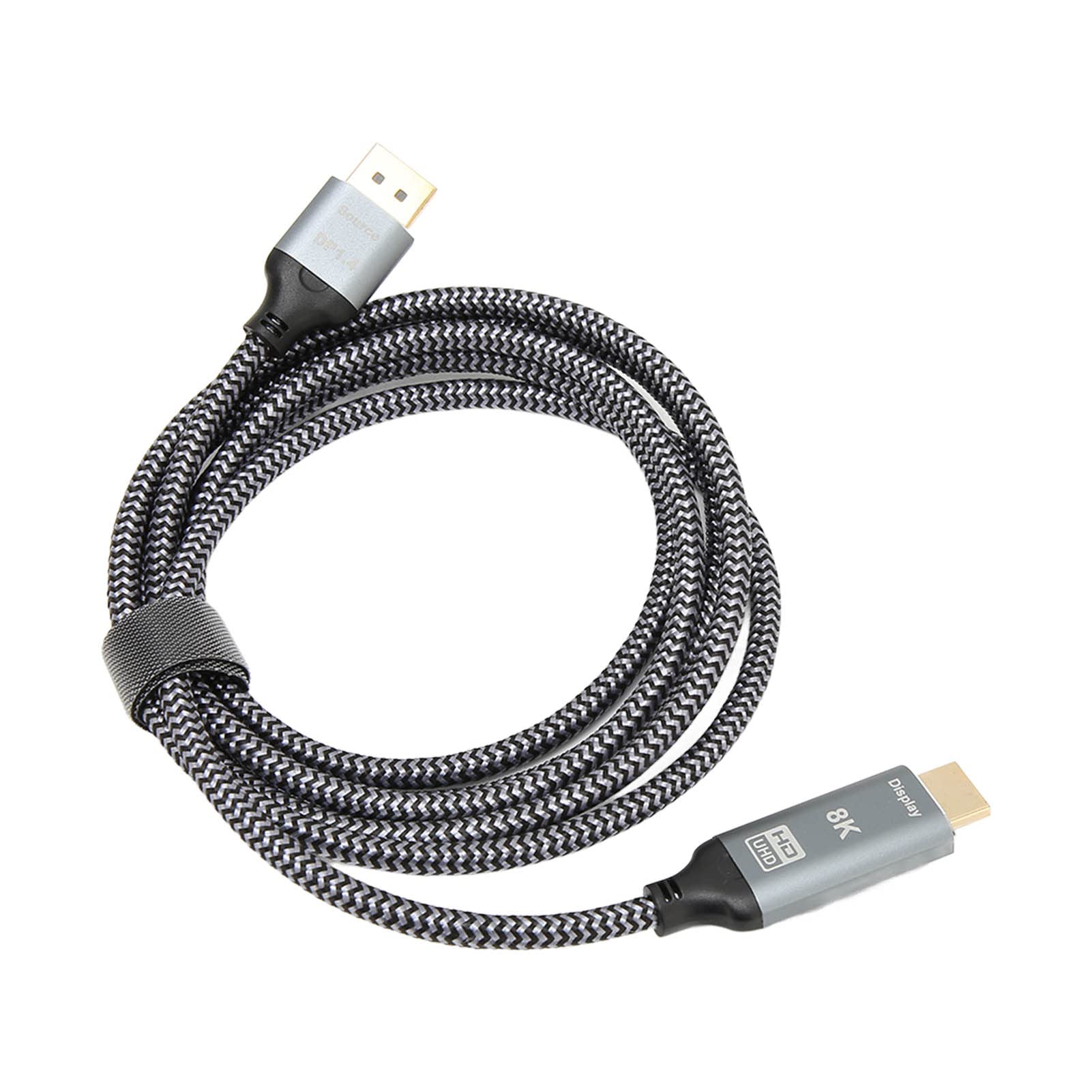 Septpenta Interfaccia Multimediale da Displayport 1.4 a HD, 8K 30Hz O 4K 120Hz, Supporto Modalità Mirror Ed Espansione, Guscio in Alluminio Connettore Placcato Oro, Lunghezza 6 Piedi
