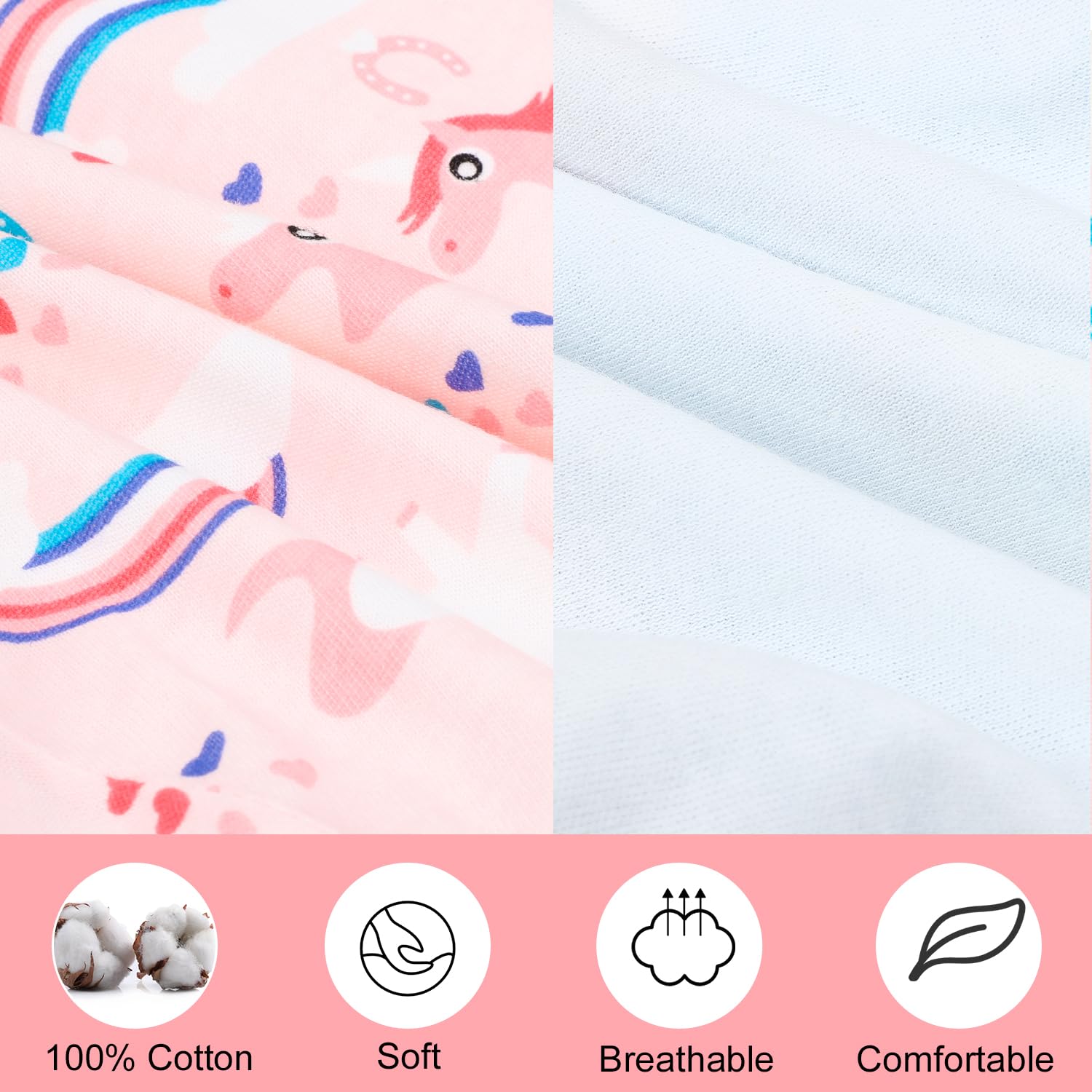 FLYISH DIRECT Sleepy Windelhose für Kinder: 2 Stück in M, Baby Windelrock für das Töpfchentraining, Baumwolle