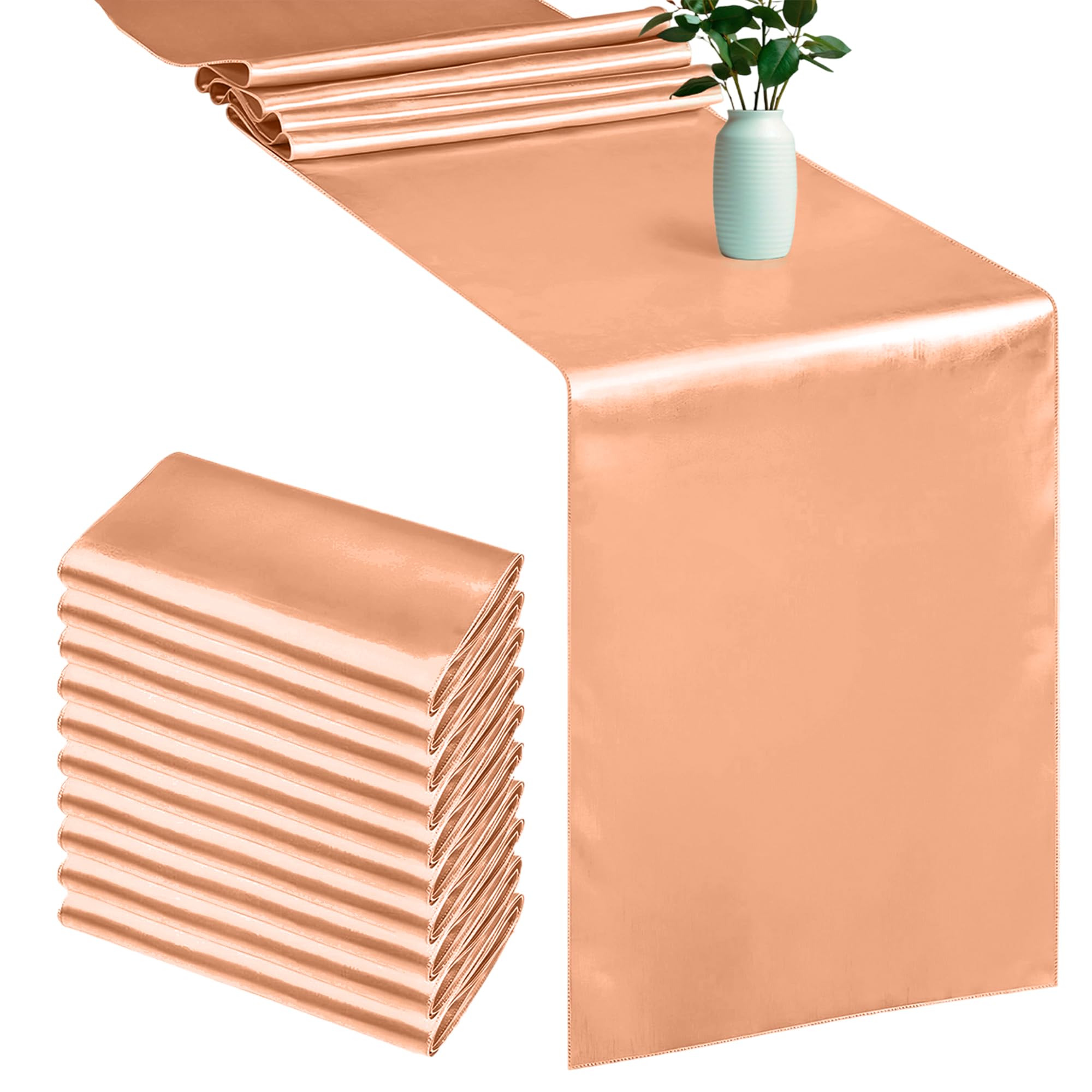 Trimming Shop Peach Table Runner, 11 x 108 Inch (Pack of 10) — image 1