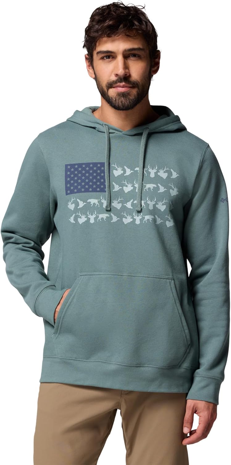 Columbia mens Phg Game Flag II Hoodie