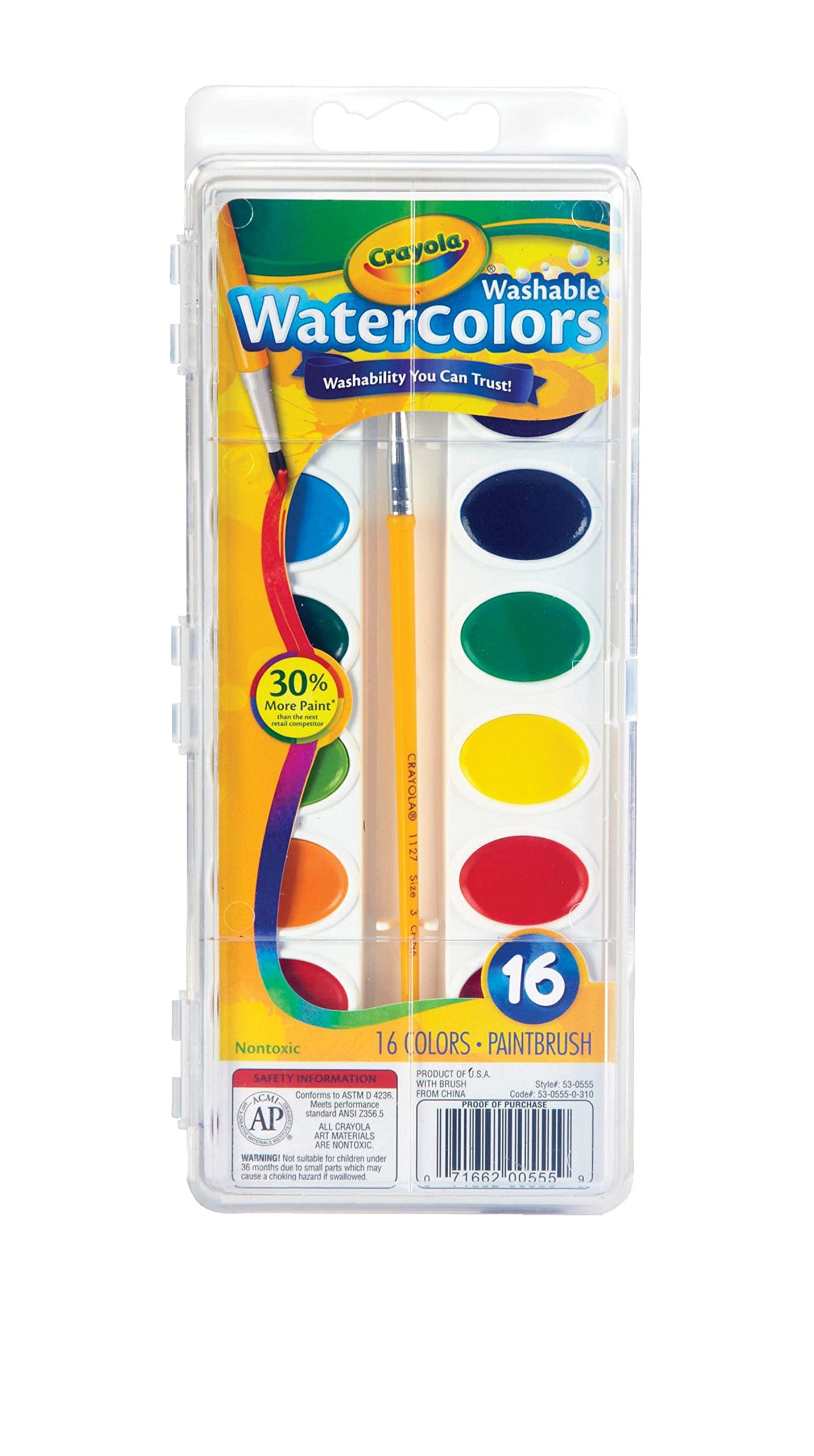 Crayola Watercolor 16Ct