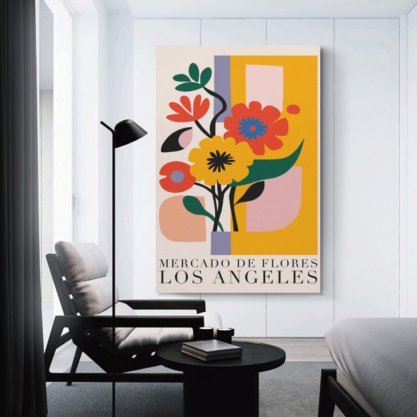 Junmoney Abstract Floral Arrangement Room Decor Wall Art, 20x30inch(50x75cm), for Home, Office, Studio Or Guest Room, Canvas Wall Art That Fits Changing Layouts