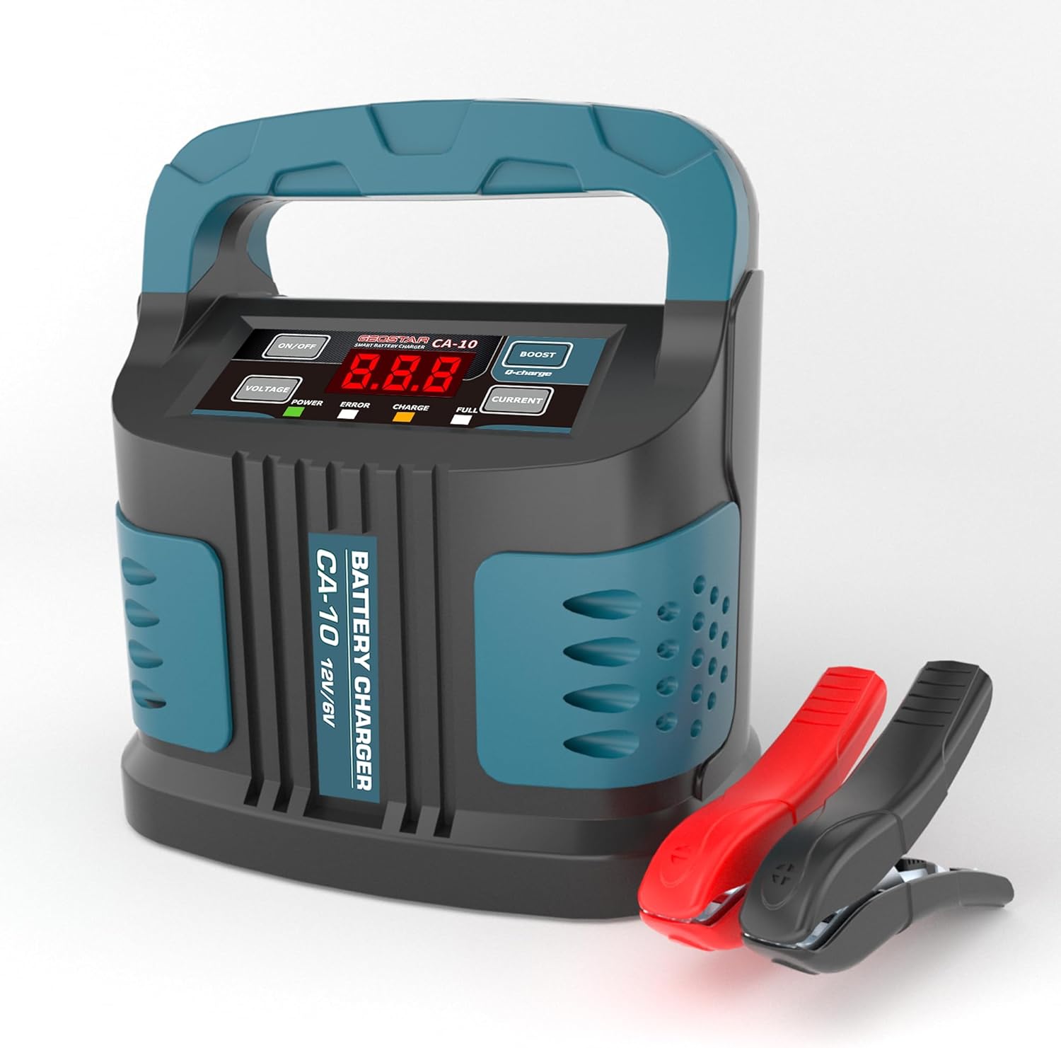 GEOSTAR 15A 6V/12V Smart Battery Charger, Corded Lead-Acid Battery Charger Car Battery Maintainer w/Repair for AGM, STD, Gel, Deep Cycle