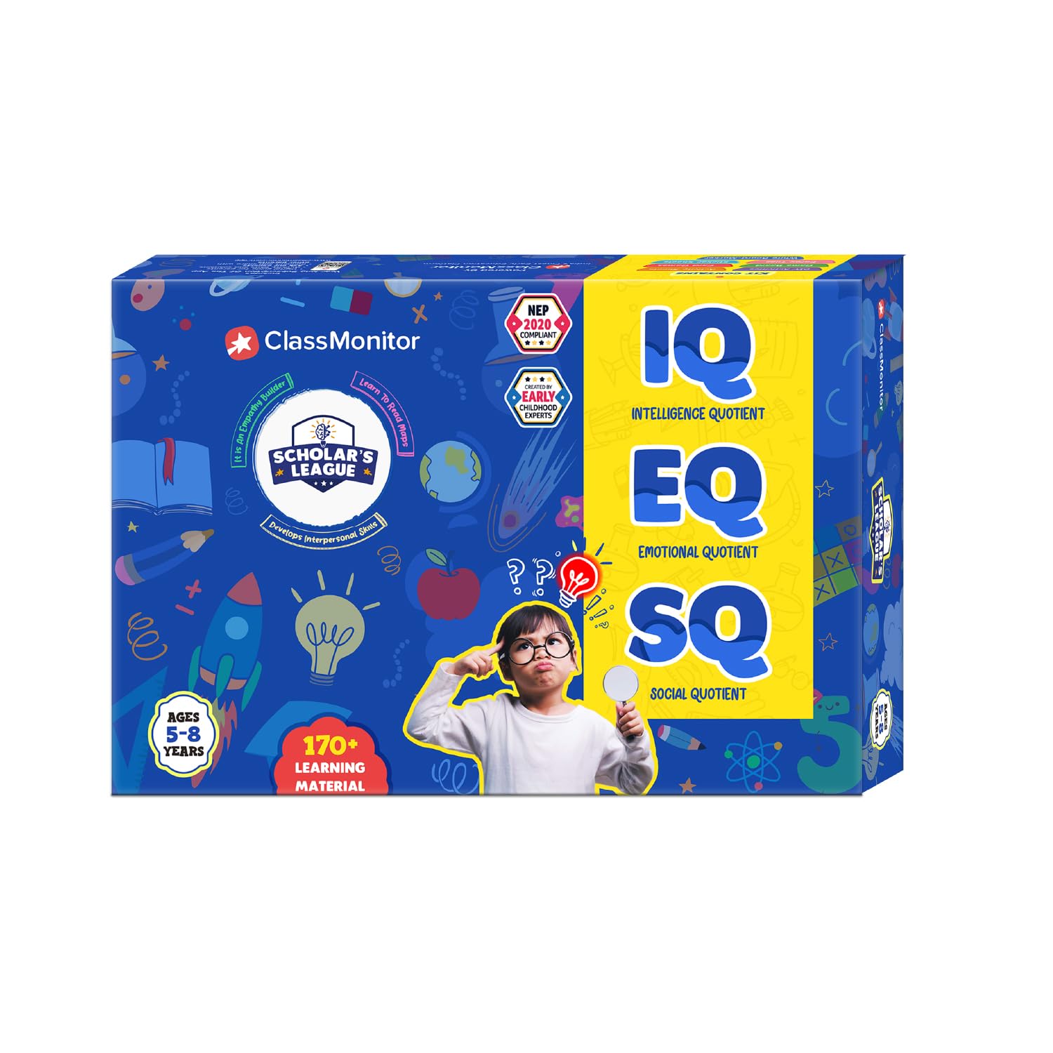 ClassMonitor IQ Development Kit for 6-8 Year Old Kids | 180+ Activity & Worksheets for Senior KG | Includes Activities for Enhancing IQ, SQ & EQ| Crafted by Psychologists and Educational Pioneers (B0D9672FCD) Amazon Price History, Amazon Price Tracker