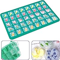 Vista 6 de Moldes de silicona para caramelo de caramelo, paquete de 2 moldes cuadrados de caramelo duro de 40 cavidades para trufas de chocolate, trufas